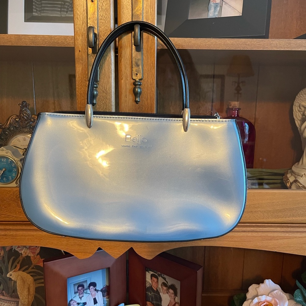 Beijo Metallic Blue Bag